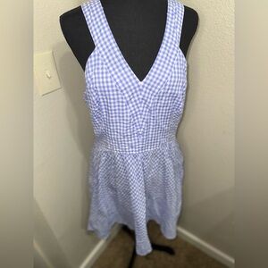 marilyn monroe brand gingham mini dress with bow detail- size‎ Large